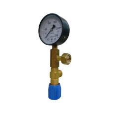 Вузол вимірювальний (манометр 250 атм 100 мм; клапан продувочний)